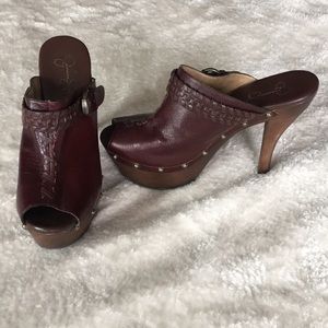 Jessica Simpson Brown JS Wilone Mules